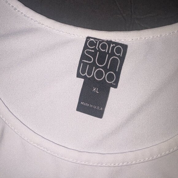 Clara Sunwoo Basic White Sleeveless Tank Base Layer Capsule Wardrope XL - Picture 5 of 7